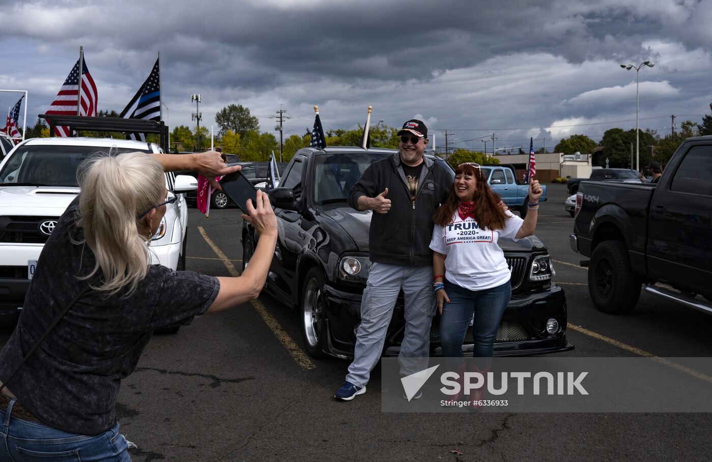 US Trump Supporters Rally