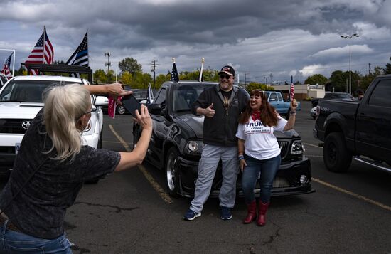 US Trump Supporters Rally
