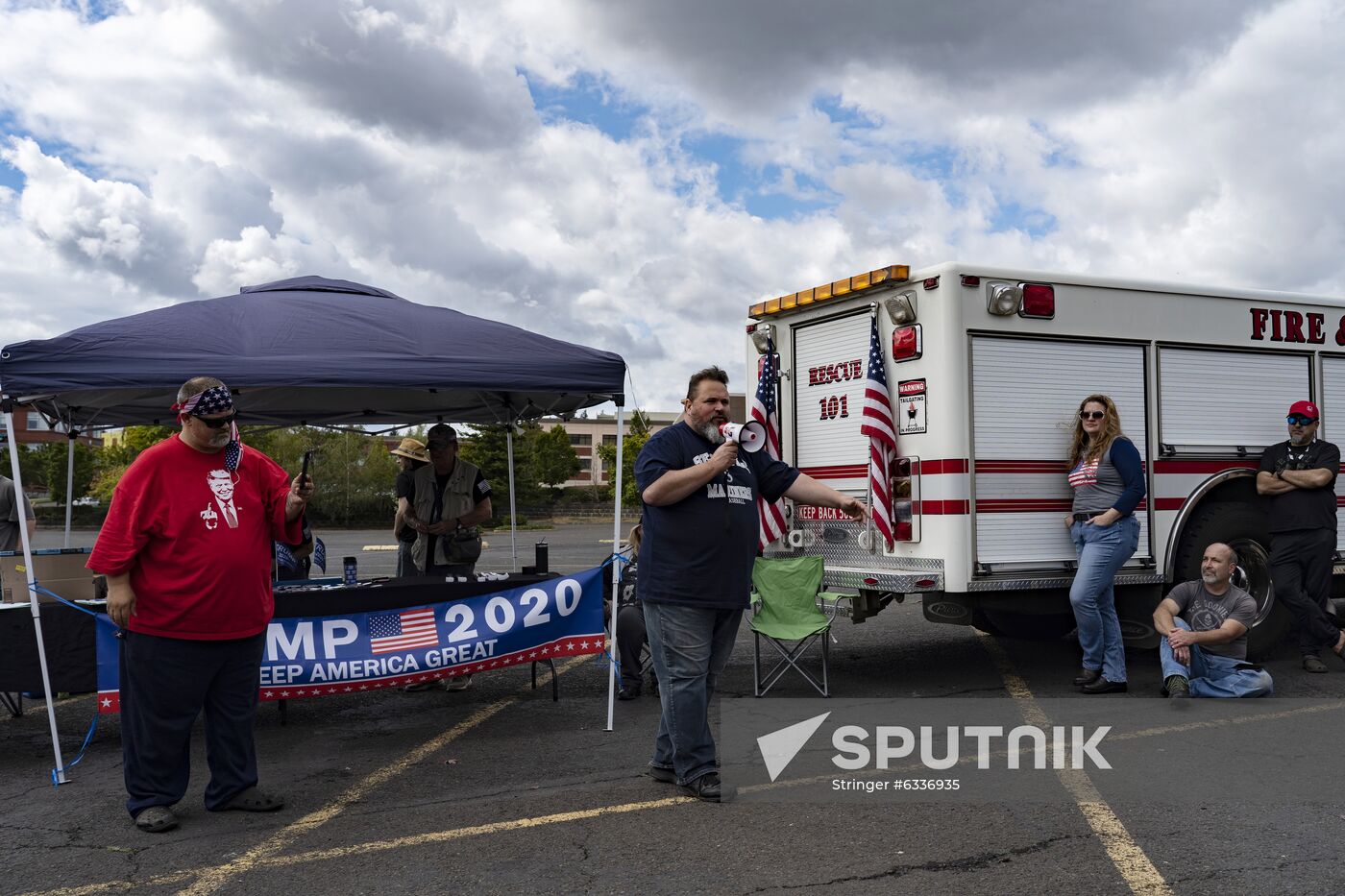 US Trump Supporters Rally