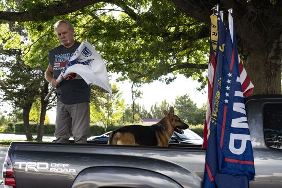 US Trump Supporters Rally
