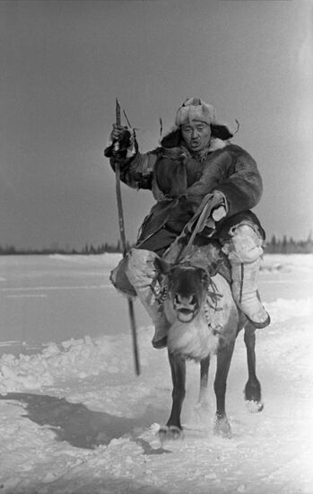 Reindeeer Breeder Day in Yerbogachen village in Irkutsk Region