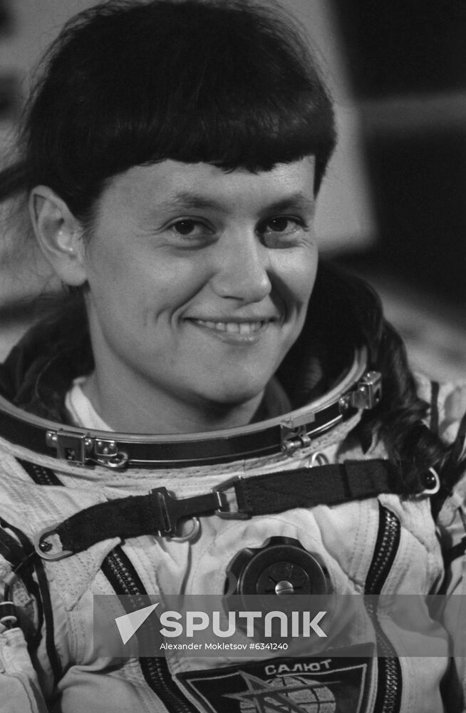 USSR pilot cosmonaut Svetlana Savitskaya