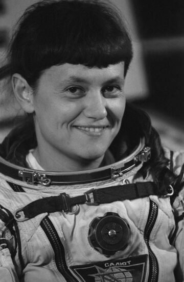 USSR pilot cosmonaut Svetlana Savitskaya