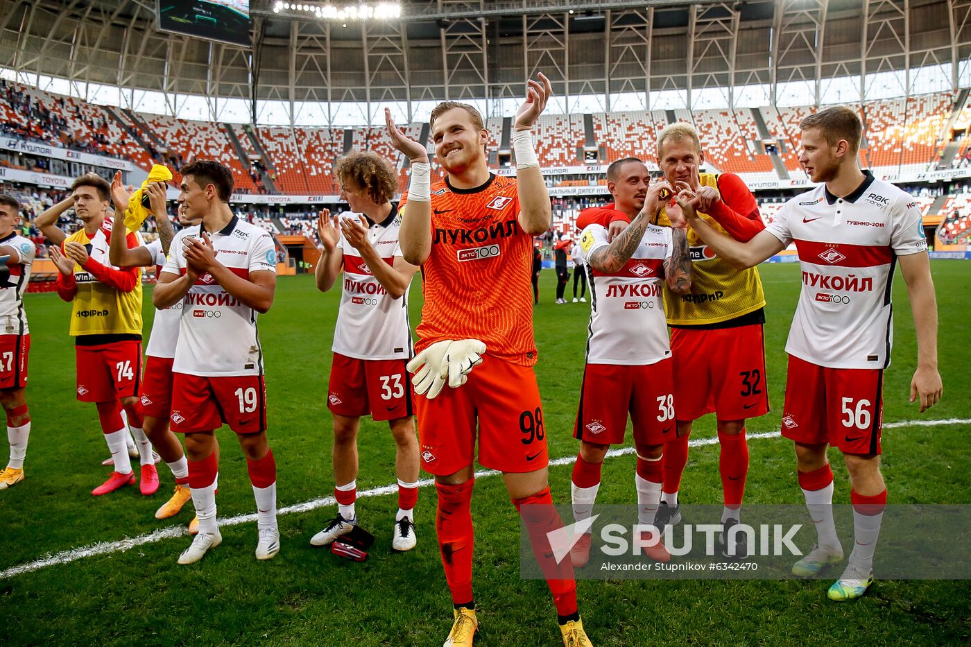 Russia Soccer Premier-League Tambov - Spartak