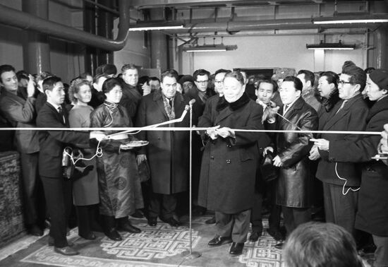 Soviet government delegation visits Mongolian People's Republic