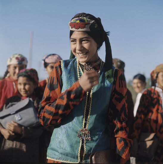 Resident of Turkmen village by Kirov Collective Farm
