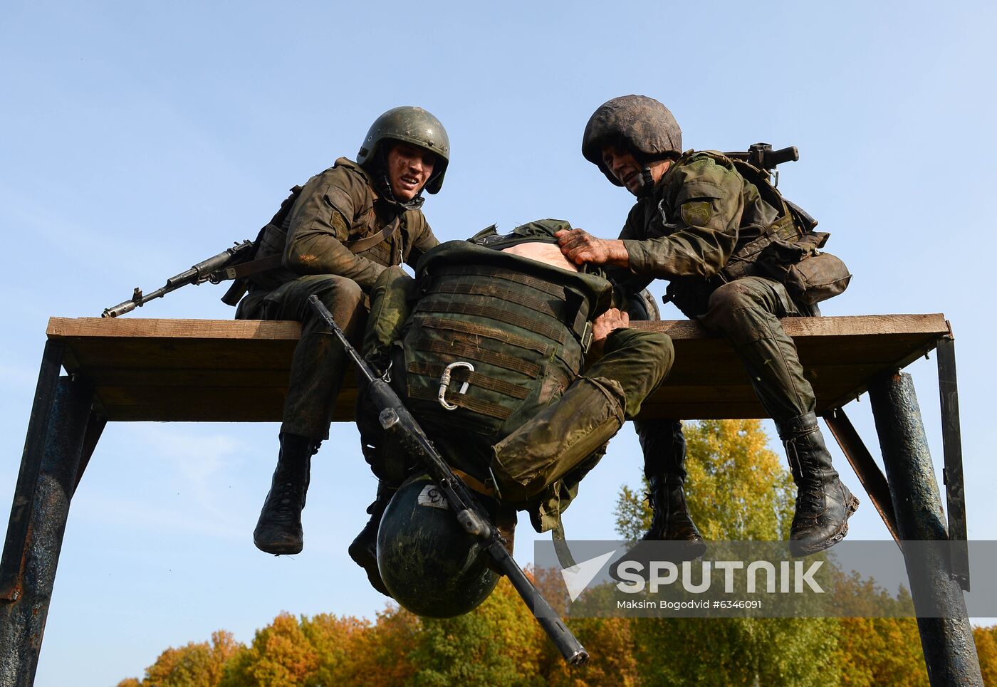 Russia National Guard Maroon Berets Exams