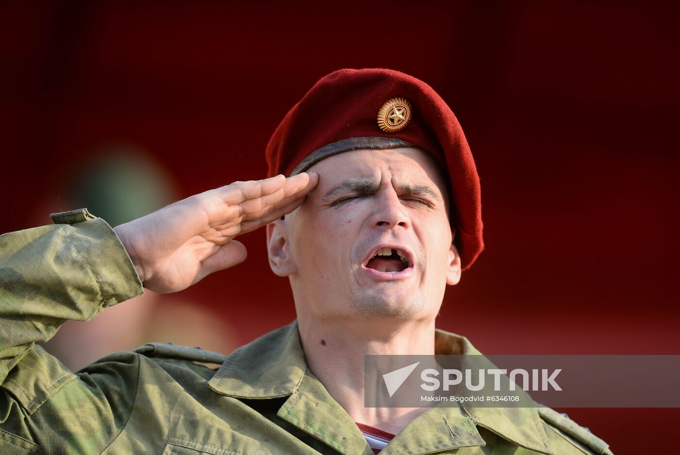 Russia National Guard Maroon Berets Exams