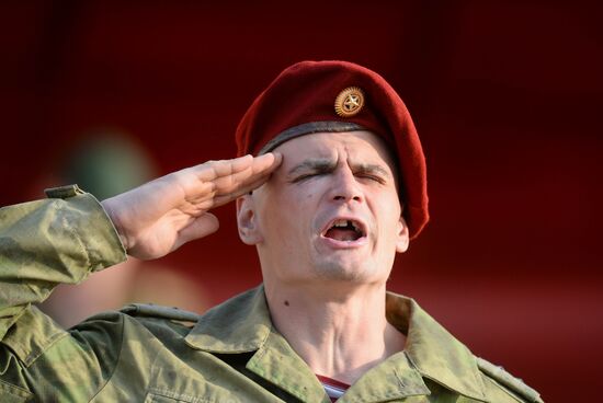 Russia National Guard Maroon Berets Exams