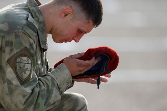 Russia National Guard Maroon Berets Exams