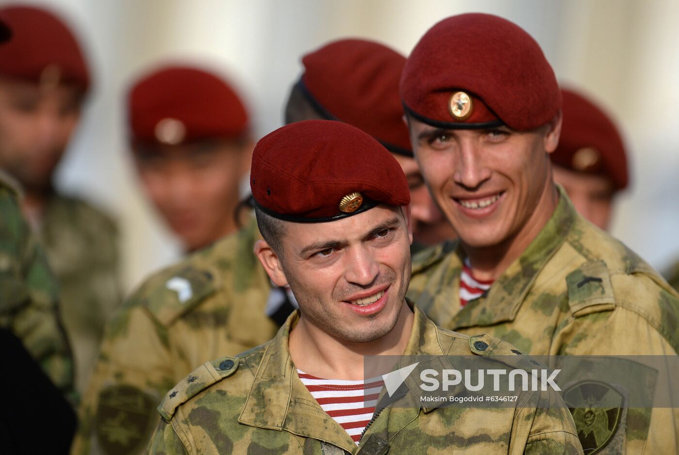 Russia National Guard Maroon Berets Exams