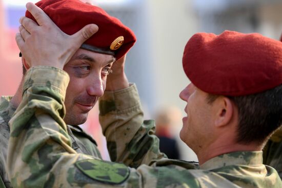 Russia National Guard Maroon Berets Exams