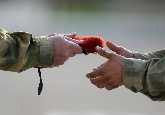 Russia National Guard Maroon Berets Exams