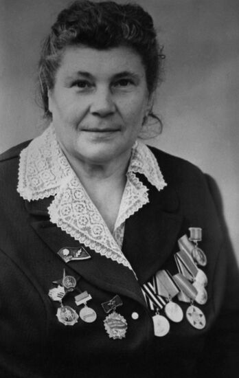 Great Patriotic War veteran M. Bulgakova