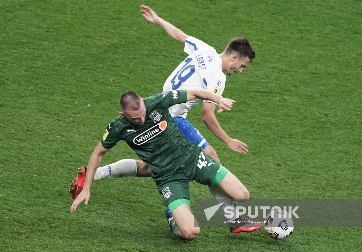 Russia Soccer Premier-League Dynamo - Krasnodar
