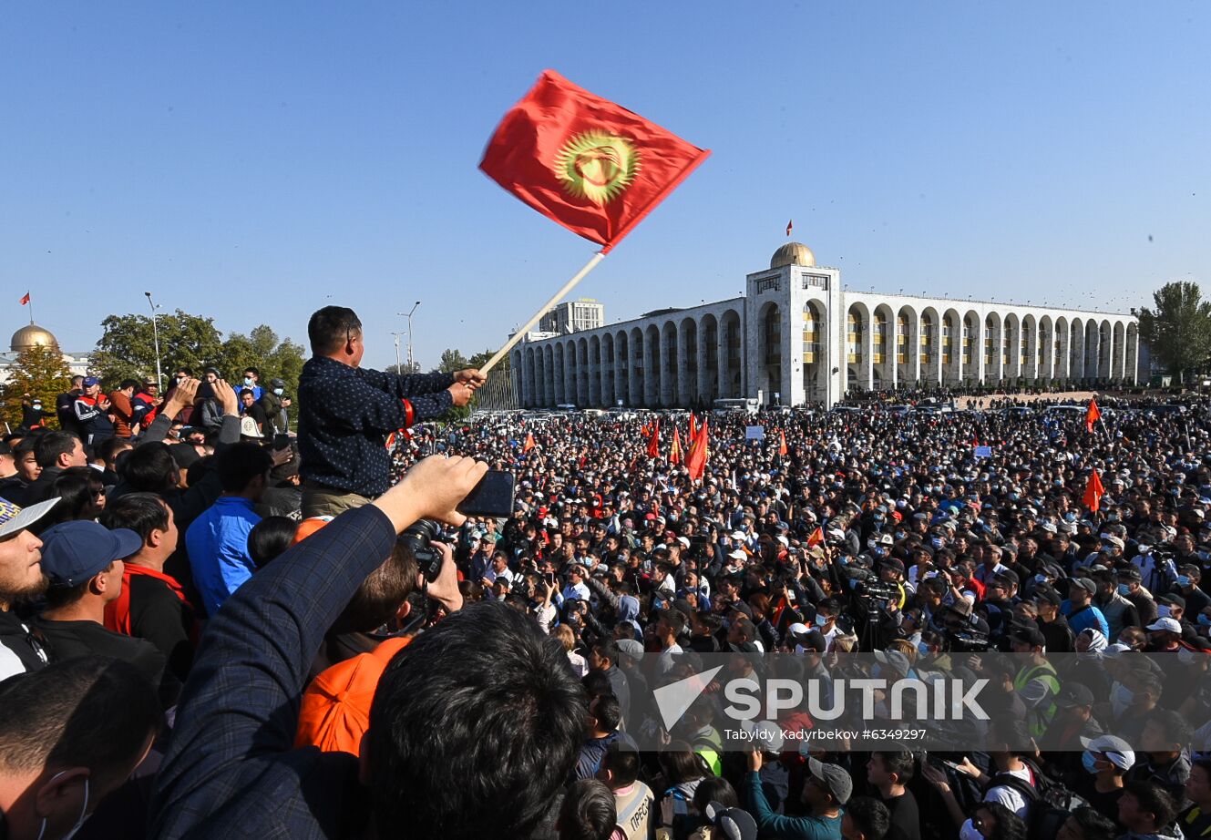 Kyrgyzstan Parliamentary Elections Protest