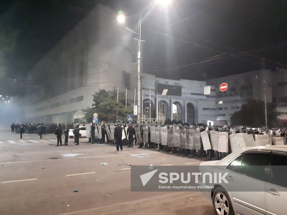 Kyrgyzstan Parliamentary Elections Protest