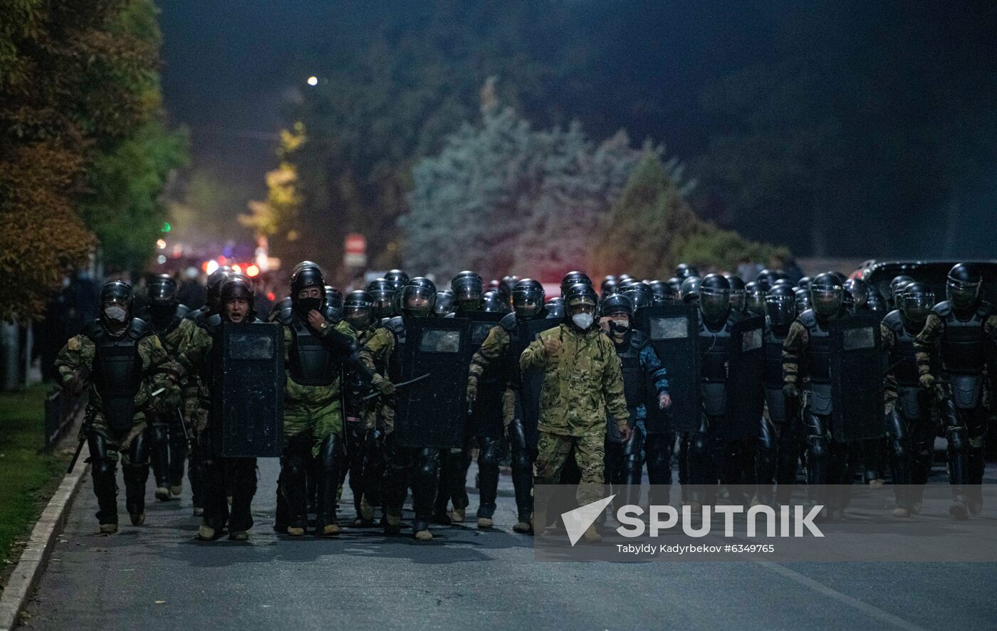 Kyrgyzstan Parliamentary Elections Protest