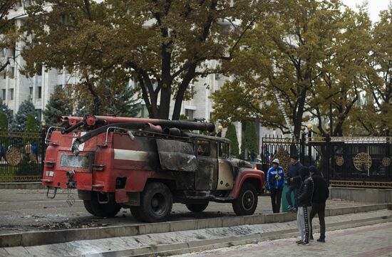Kyrgyzstan Parliamentary Elections Protest 