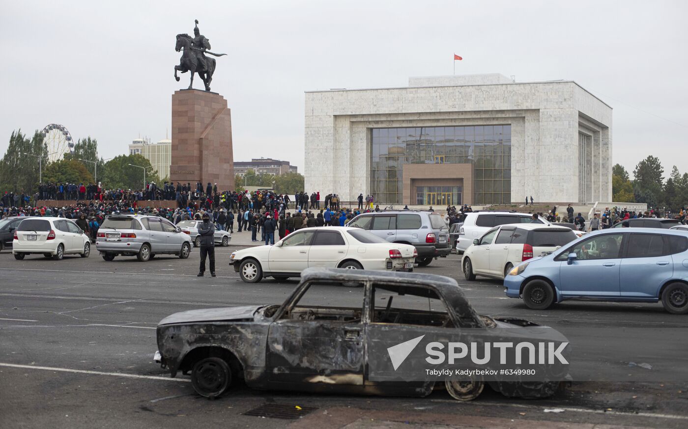 Kyrgyzstan Parliamentary Elections Protest 