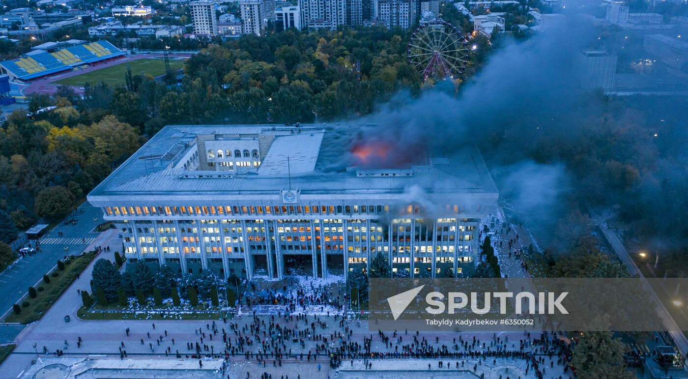 Kyrgyzstan Parliamentary Elections Protest