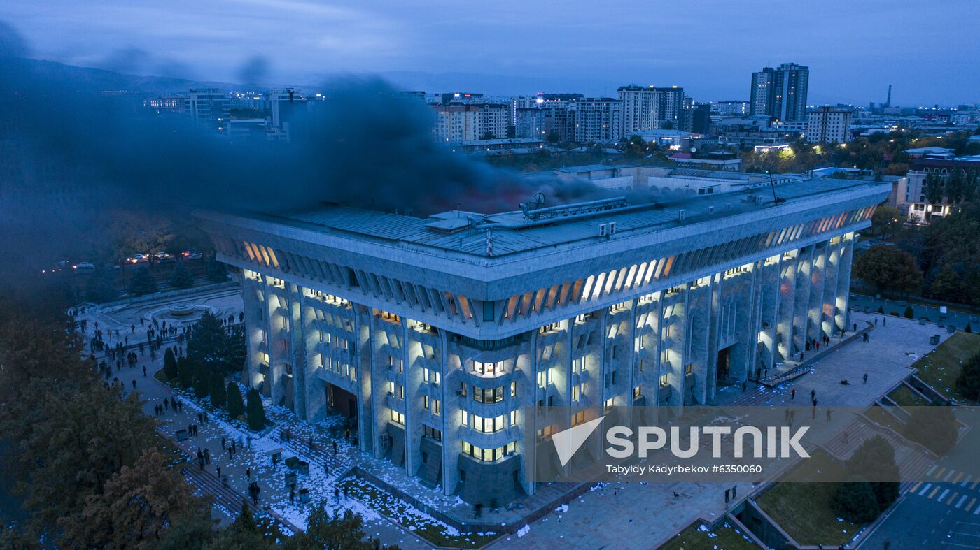 Kyrgyzstan Parliamentary Elections Protest