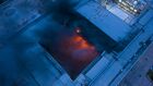 A view shows the White House that is on fire at Ala-Too Square, in Bishkek, Kyrgyzstan. Location: Kyrgyzstan, Bishkek. Author: Tabyldy Kadyrbekov/Sputnik. Kyrgyzstan Parliamentary Elections Protest