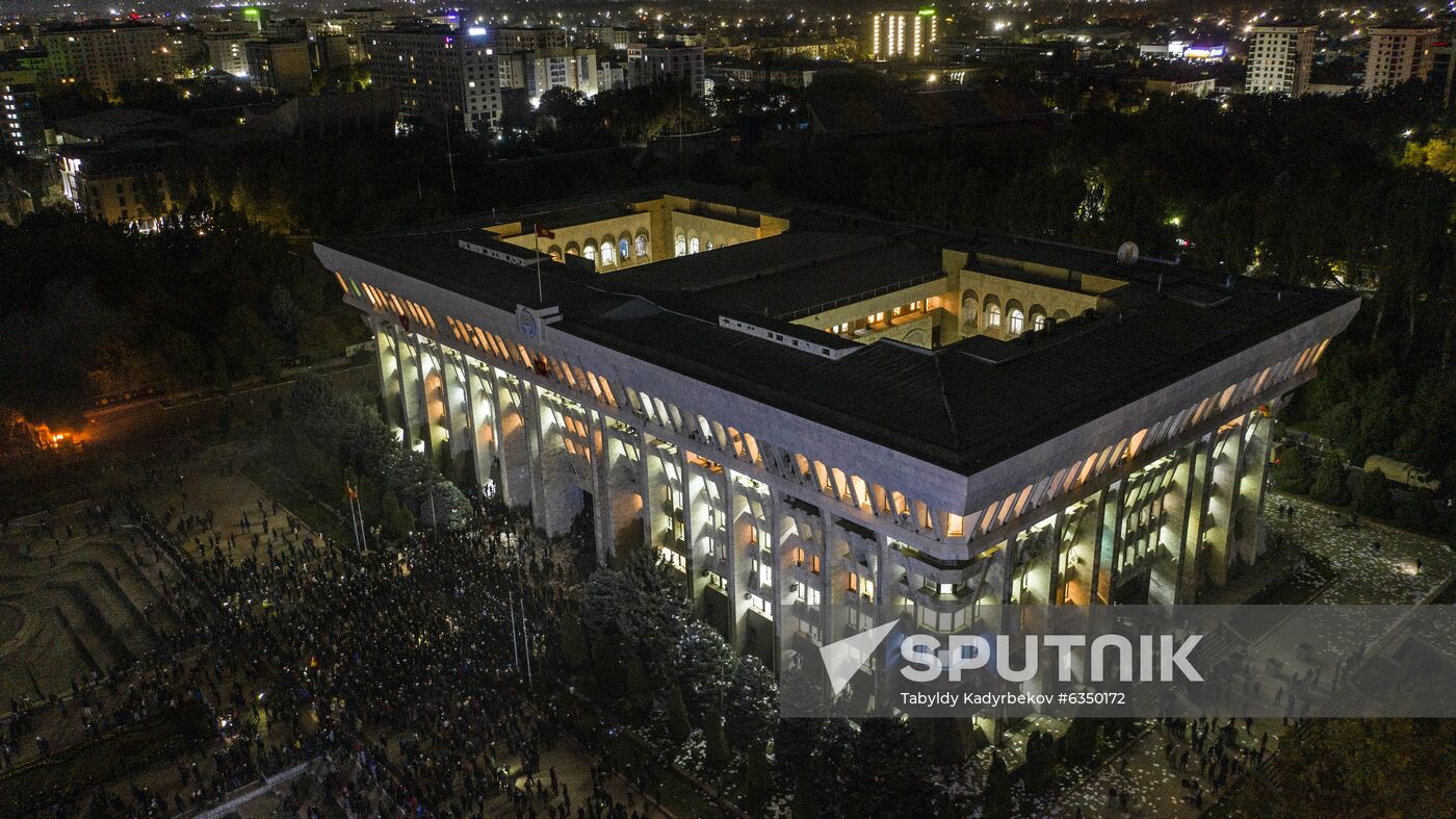 Kyrgyzstan Parliamentary Elections Protest