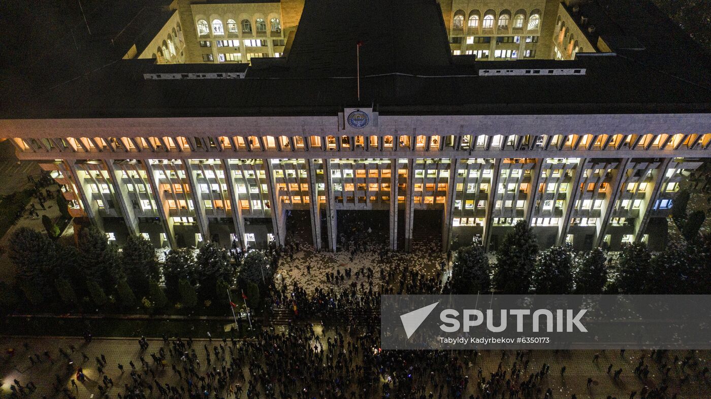 Kyrgyzstan Parliamentary Elections Protest