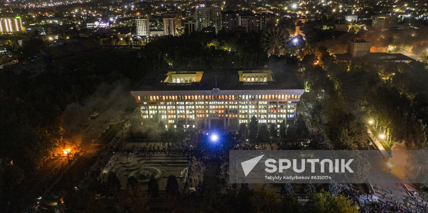 Kyrgyzstan Parliamentary Elections Protest