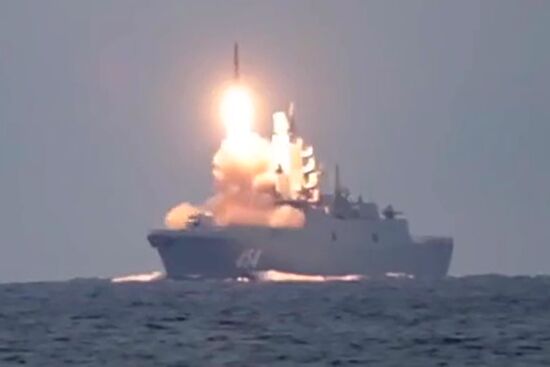 Russia Zircon Missile Launching