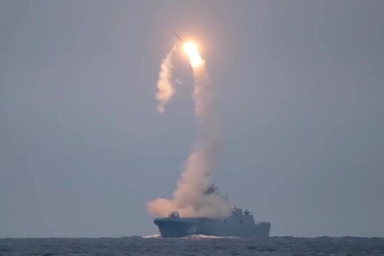 Russia Zircon Missile Launching