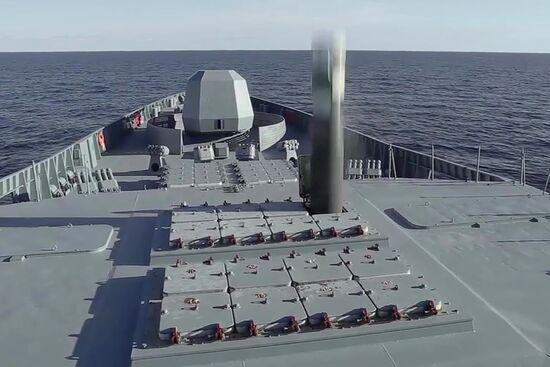 Russia Zircon Missile Launching