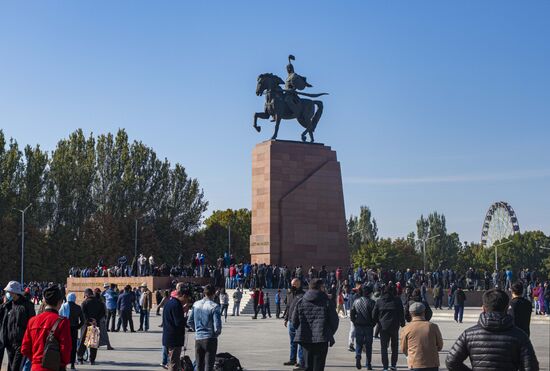 Kyrgyzstan Parliamentary Elections Protest 