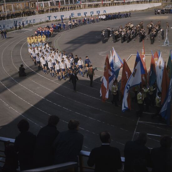 Sports festival at AZLK Moskvich stadium