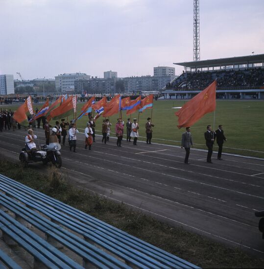 Sports festival at AZLK Moskvich stadium