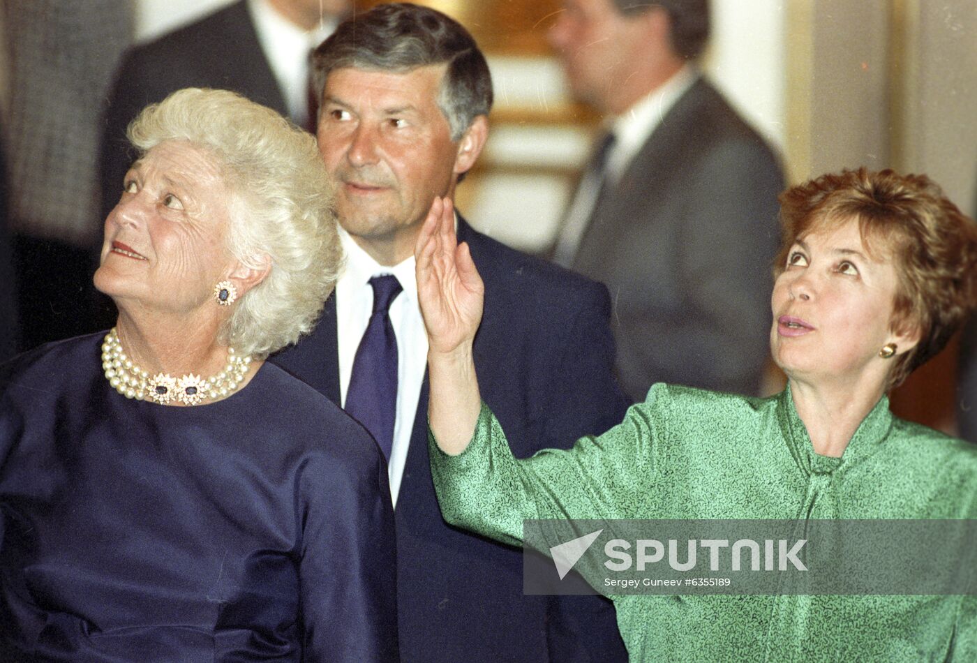 US President George Bush on official visit to USSR