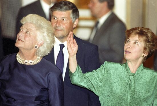 US President George Bush on official visit to USSR