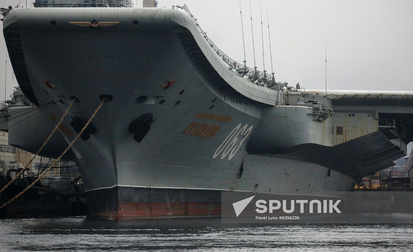 Russia Admiral Kuznetsov Aircraft Carrier