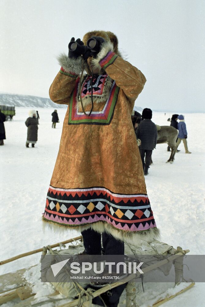 Traditional Yakutian reindeer race
