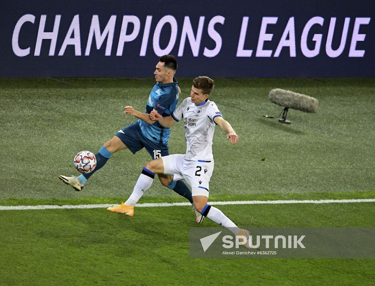 Russia Soccer Champions League Zenit - Brugge