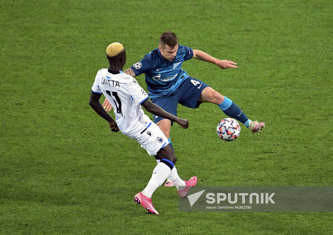 Russia Soccer Champions League Zenit - Brugge