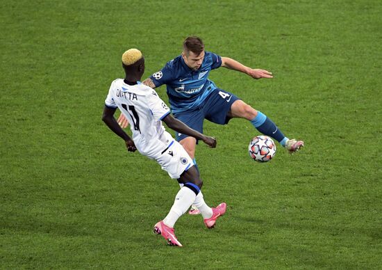 Russia Soccer Champions League Zenit - Brugge