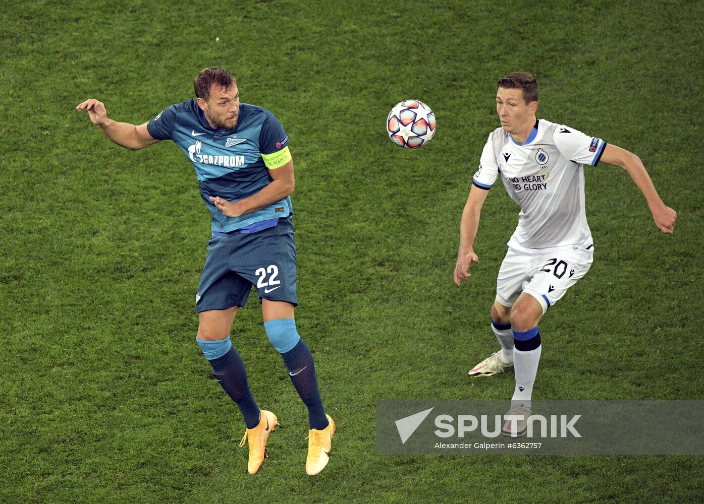 Russia Soccer Champions League Zenit - Brugge