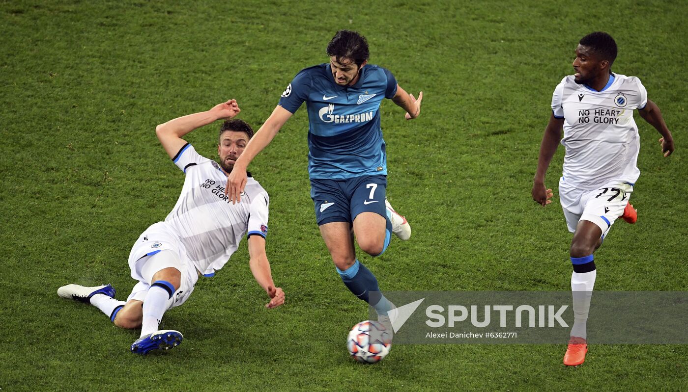 Russia Soccer Champions League Zenit - Brugge