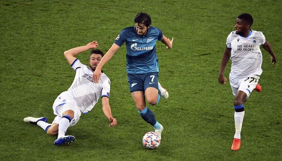 Russia Soccer Champions League Zenit - Brugge