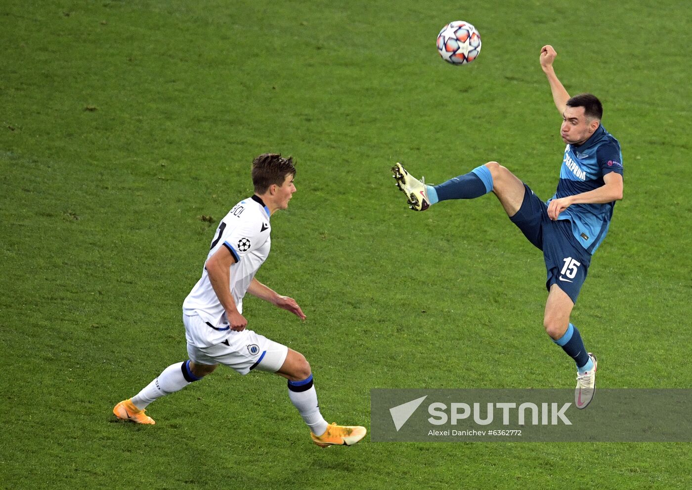 Russia Soccer Champions League Zenit - Brugge