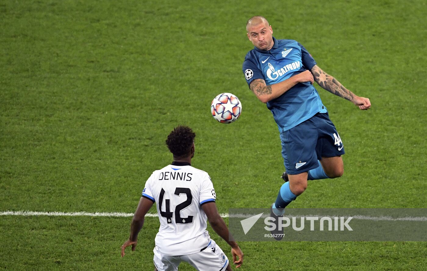 Russia Soccer Champions League Zenit - Brugge