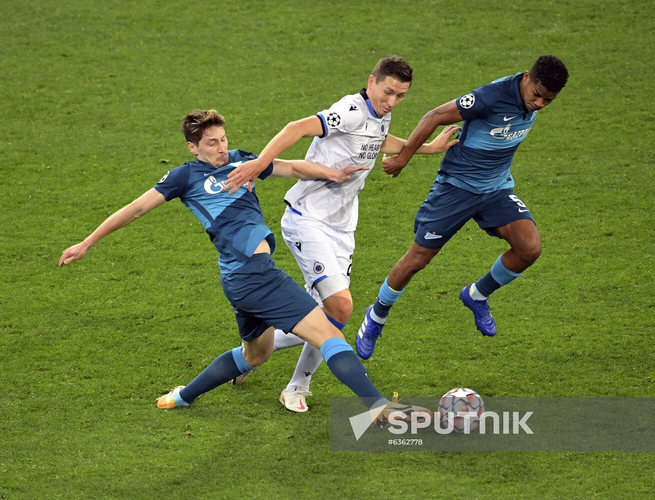 Russia Soccer Champions League Zenit - Brugge