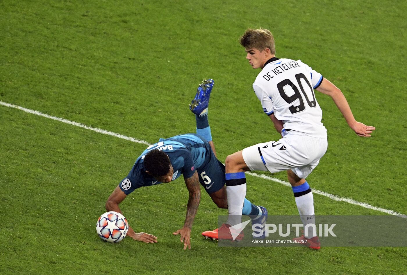 Russia Soccer Champions League Zenit - Brugge